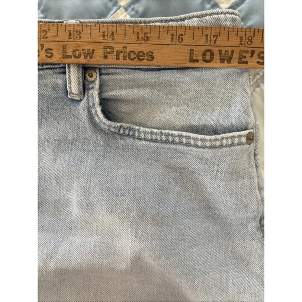 Vintage Y2K Lauren Ralph Lauren‎ black label Jean Shorts 14 raw hem light wash